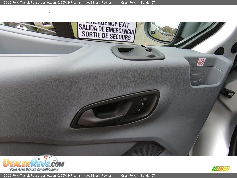 2019 Ford Transit Passenger Wagon XL 350 HR Long Ingot Silver / Pewter Photo #12