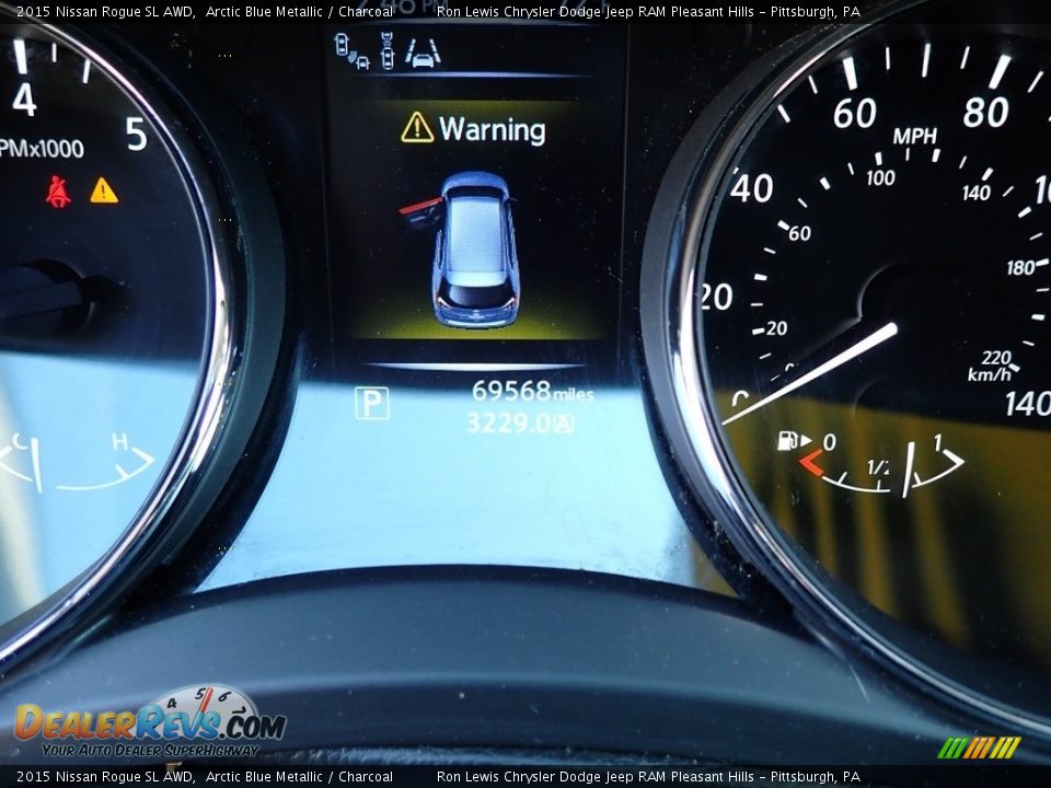 2015 Nissan Rogue SL AWD Arctic Blue Metallic / Charcoal Photo #20