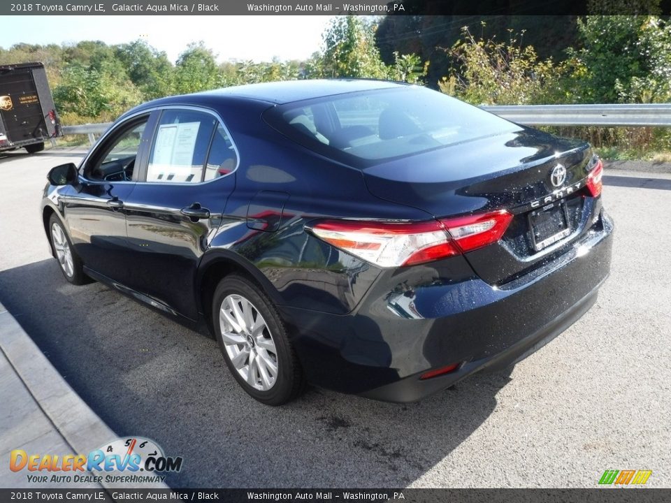 2018 Toyota Camry LE Galactic Aqua Mica / Black Photo #6
