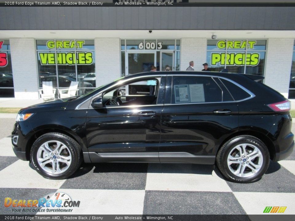 2018 Ford Edge Titanium AWD Shadow Black / Ebony Photo #1