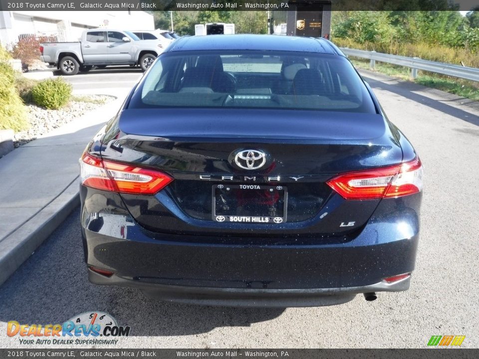 2018 Toyota Camry LE Galactic Aqua Mica / Black Photo #7