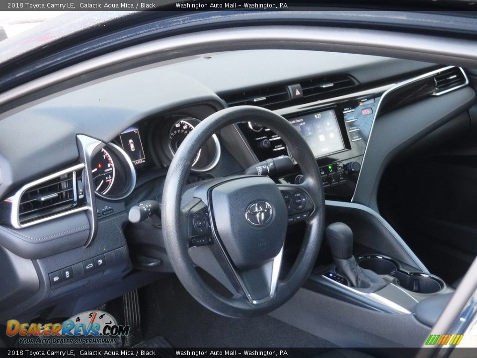 2018 Toyota Camry LE Galactic Aqua Mica / Black Photo #9