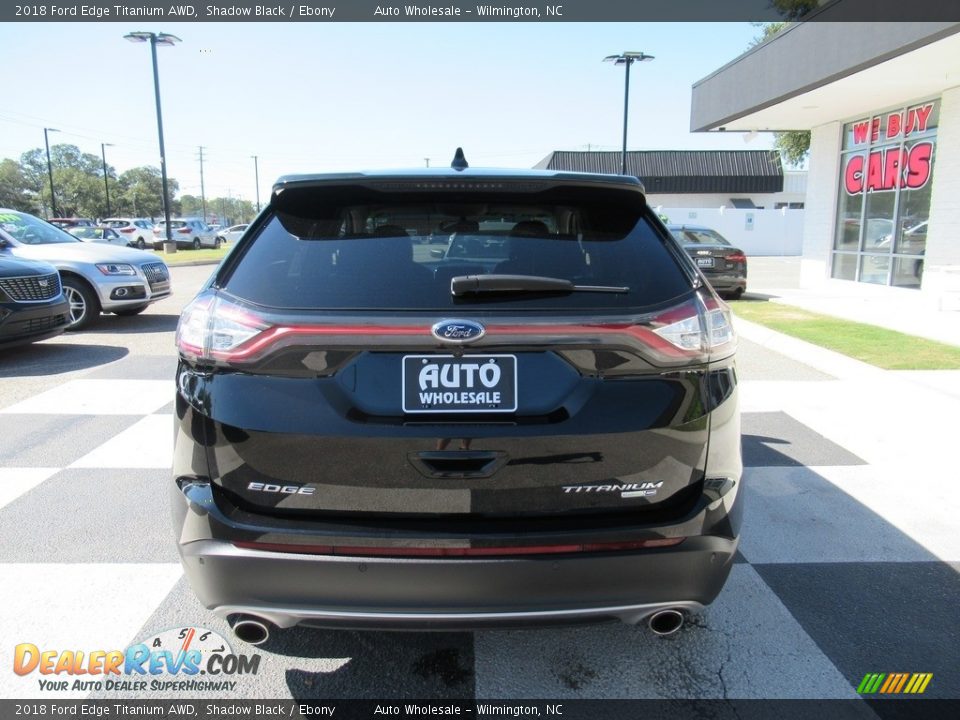 2018 Ford Edge Titanium AWD Shadow Black / Ebony Photo #4