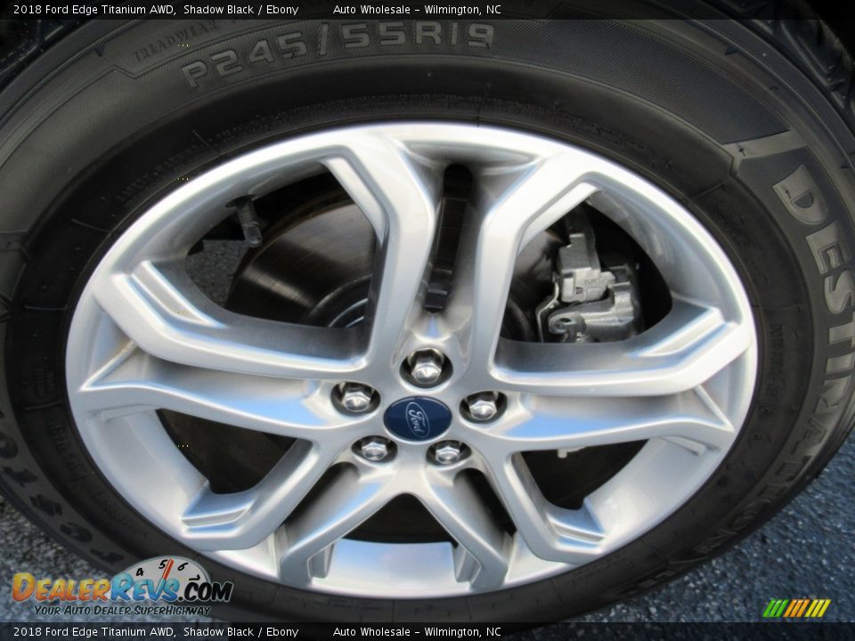 2018 Ford Edge Titanium AWD Shadow Black / Ebony Photo #7