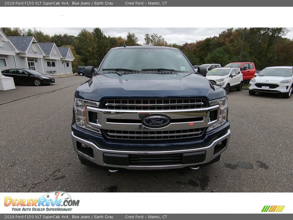2019 Ford F150 XLT SuperCab 4x4 Blue Jeans / Earth Gray Photo #2