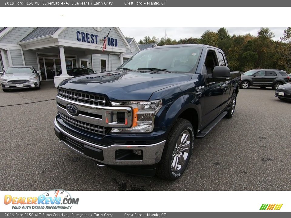 2019 Ford F150 XLT SuperCab 4x4 Blue Jeans / Earth Gray Photo #3