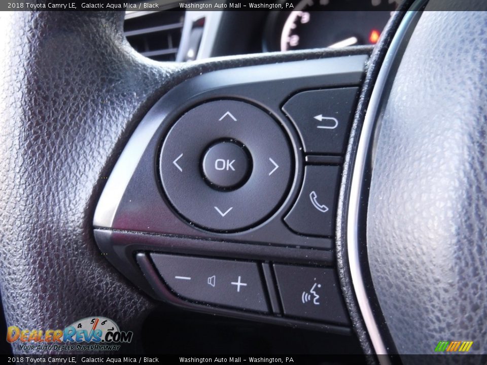 2018 Toyota Camry LE Galactic Aqua Mica / Black Photo #16