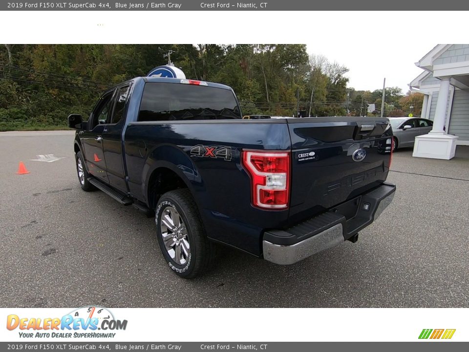 2019 Ford F150 XLT SuperCab 4x4 Blue Jeans / Earth Gray Photo #5
