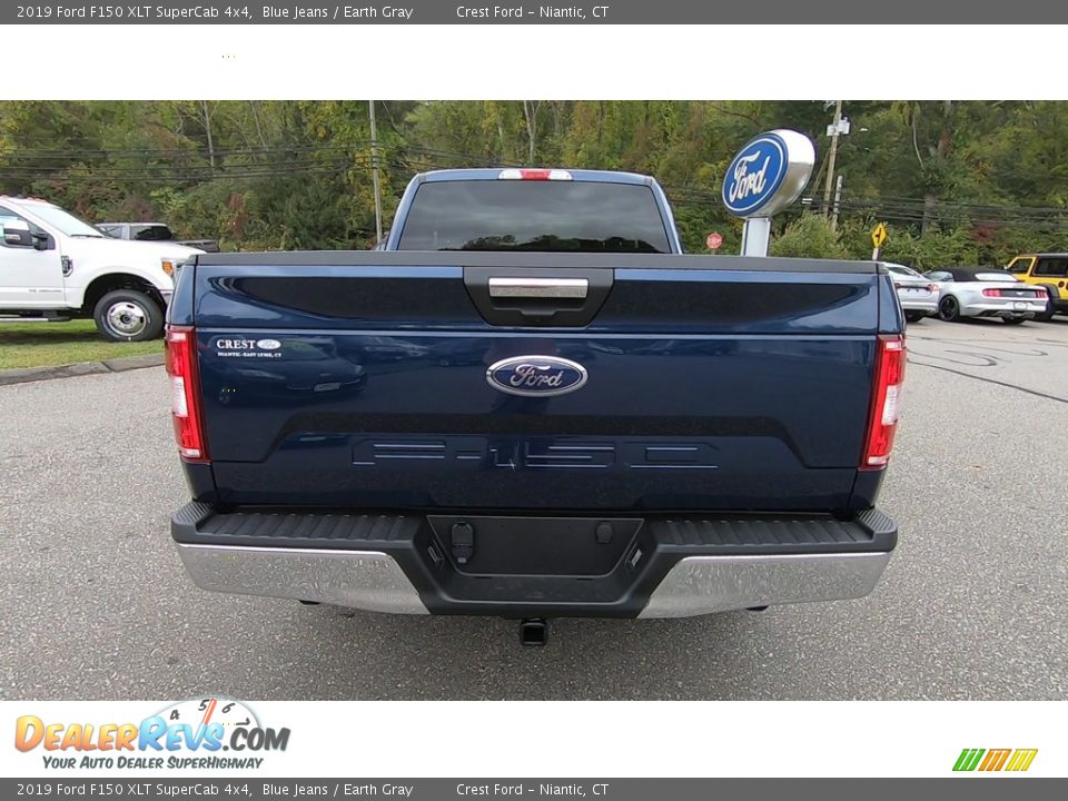 2019 Ford F150 XLT SuperCab 4x4 Blue Jeans / Earth Gray Photo #6