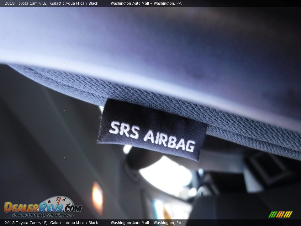 2018 Toyota Camry LE Galactic Aqua Mica / Black Photo #21