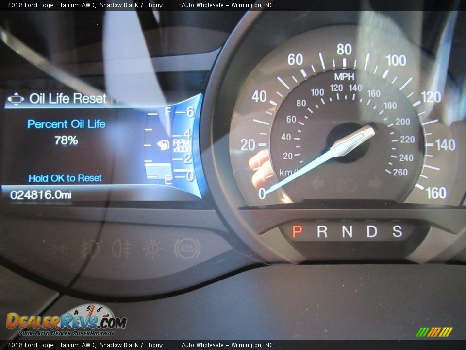 2018 Ford Edge Titanium AWD Shadow Black / Ebony Photo #16