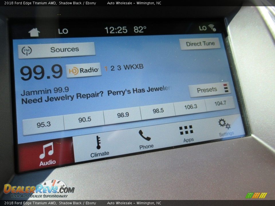 2018 Ford Edge Titanium AWD Shadow Black / Ebony Photo #17