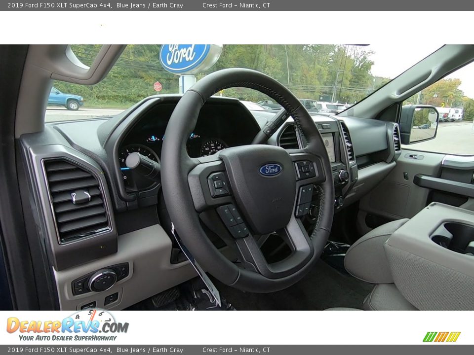 2019 Ford F150 XLT SuperCab 4x4 Blue Jeans / Earth Gray Photo #10