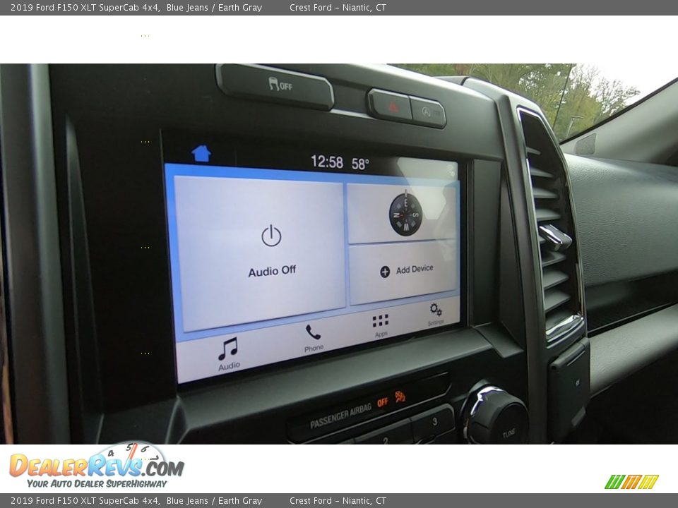 2019 Ford F150 XLT SuperCab 4x4 Blue Jeans / Earth Gray Photo #14