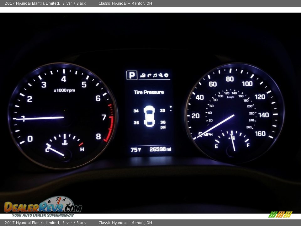 2017 Hyundai Elantra Limited Silver / Black Photo #8