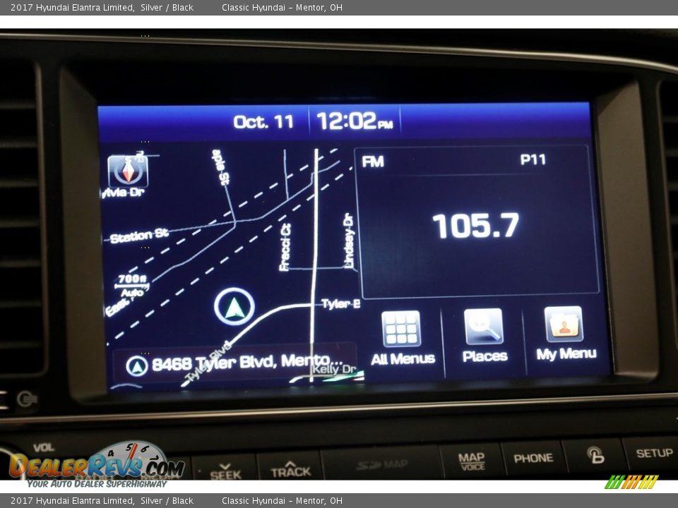 2017 Hyundai Elantra Limited Silver / Black Photo #10