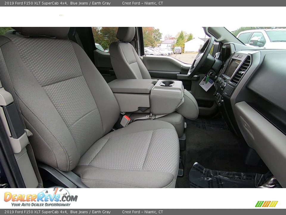 2019 Ford F150 XLT SuperCab 4x4 Blue Jeans / Earth Gray Photo #23
