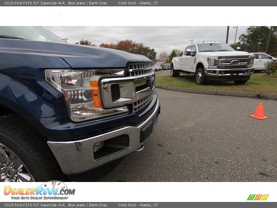 2019 Ford F150 XLT SuperCab 4x4 Blue Jeans / Earth Gray Photo #27
