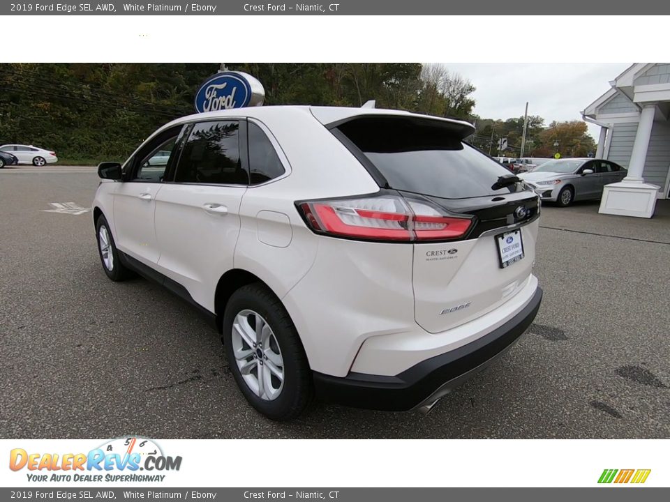 2019 Ford Edge SEL AWD White Platinum / Ebony Photo #5