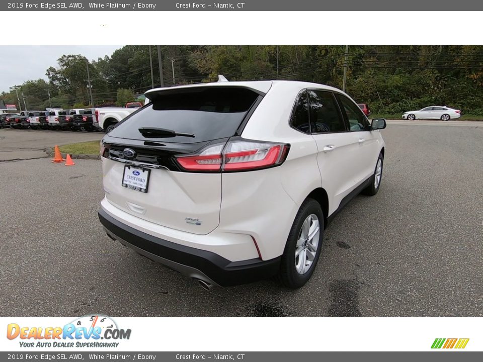 2019 Ford Edge SEL AWD White Platinum / Ebony Photo #7