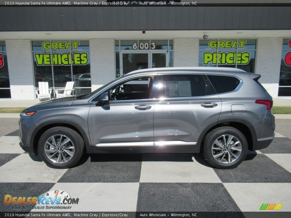 2019 Hyundai Santa Fe Ultimate AWD Machine Gray / Espresso/Gray Photo #1