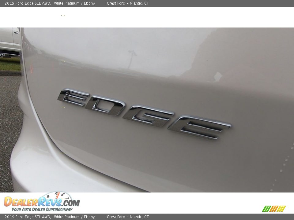 2019 Ford Edge SEL AWD White Platinum / Ebony Photo #10