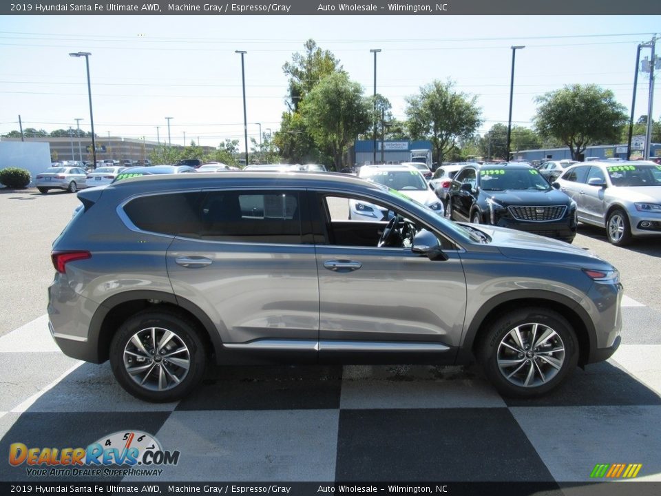 2019 Hyundai Santa Fe Ultimate AWD Machine Gray / Espresso/Gray Photo #3