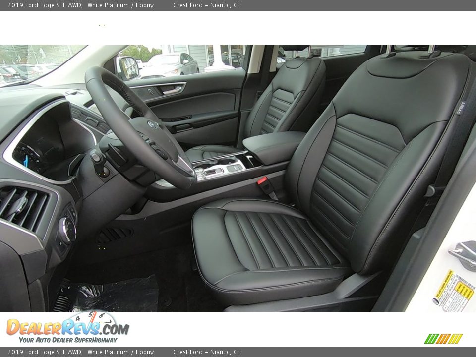 2019 Ford Edge SEL AWD White Platinum / Ebony Photo #12