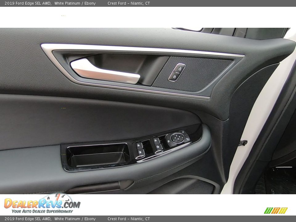 2019 Ford Edge SEL AWD White Platinum / Ebony Photo #13