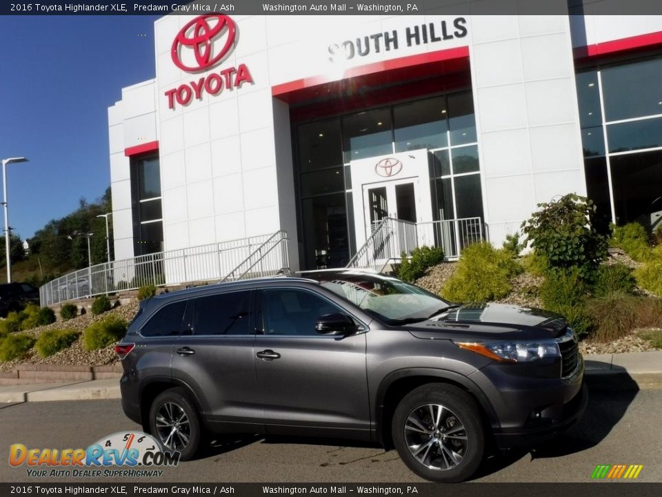 2016 Toyota Highlander XLE Predawn Gray Mica / Ash Photo #2