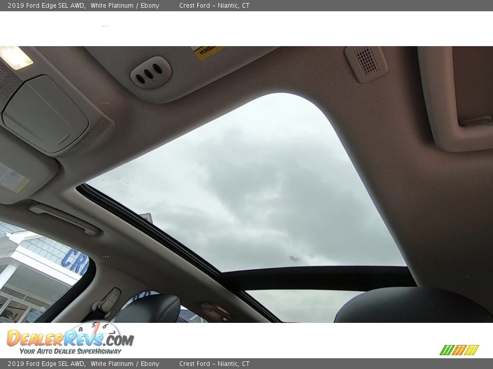 2019 Ford Edge SEL AWD White Platinum / Ebony Photo #18