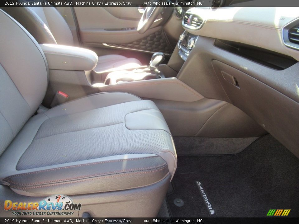 2019 Hyundai Santa Fe Ultimate AWD Machine Gray / Espresso/Gray Photo #11