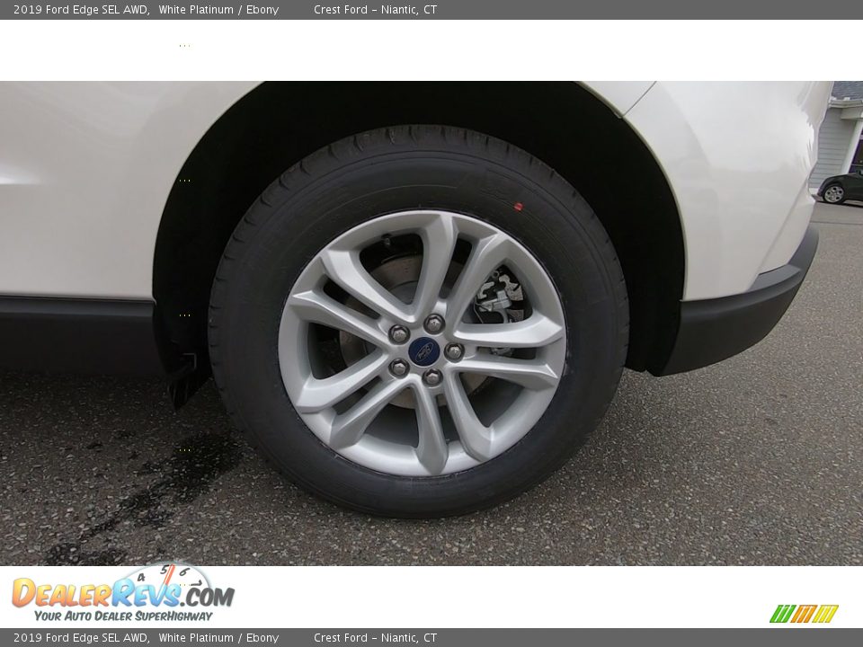 2019 Ford Edge SEL AWD White Platinum / Ebony Photo #21