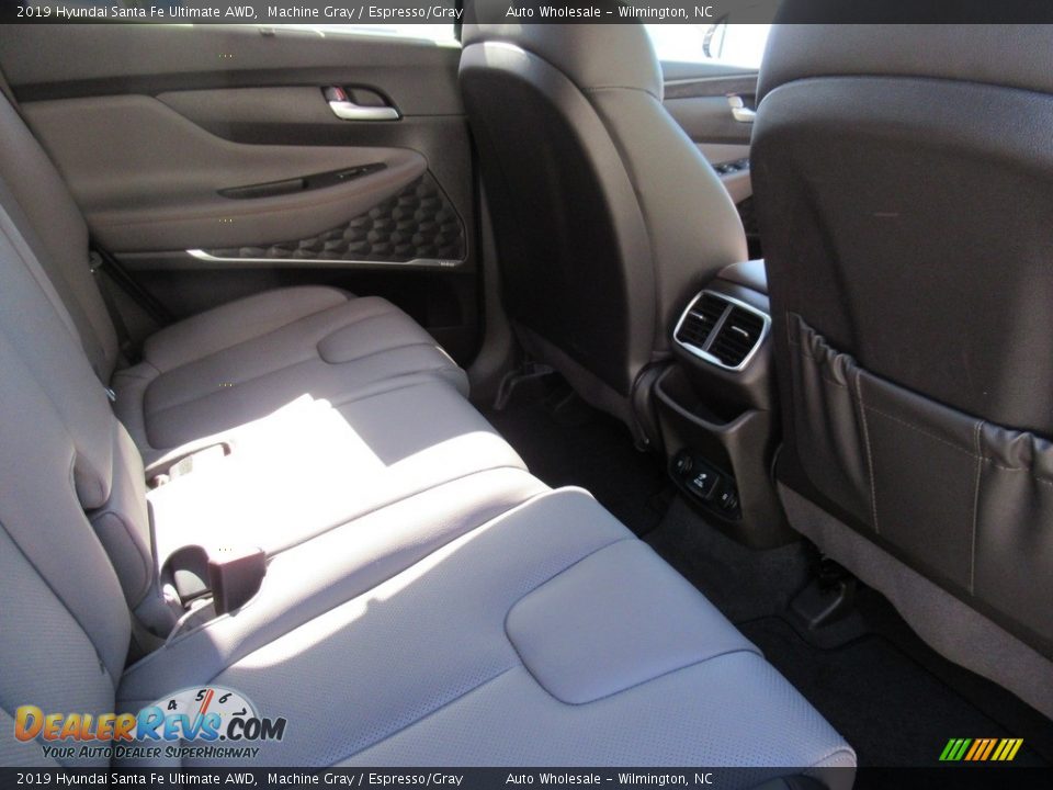 2019 Hyundai Santa Fe Ultimate AWD Machine Gray / Espresso/Gray Photo #12