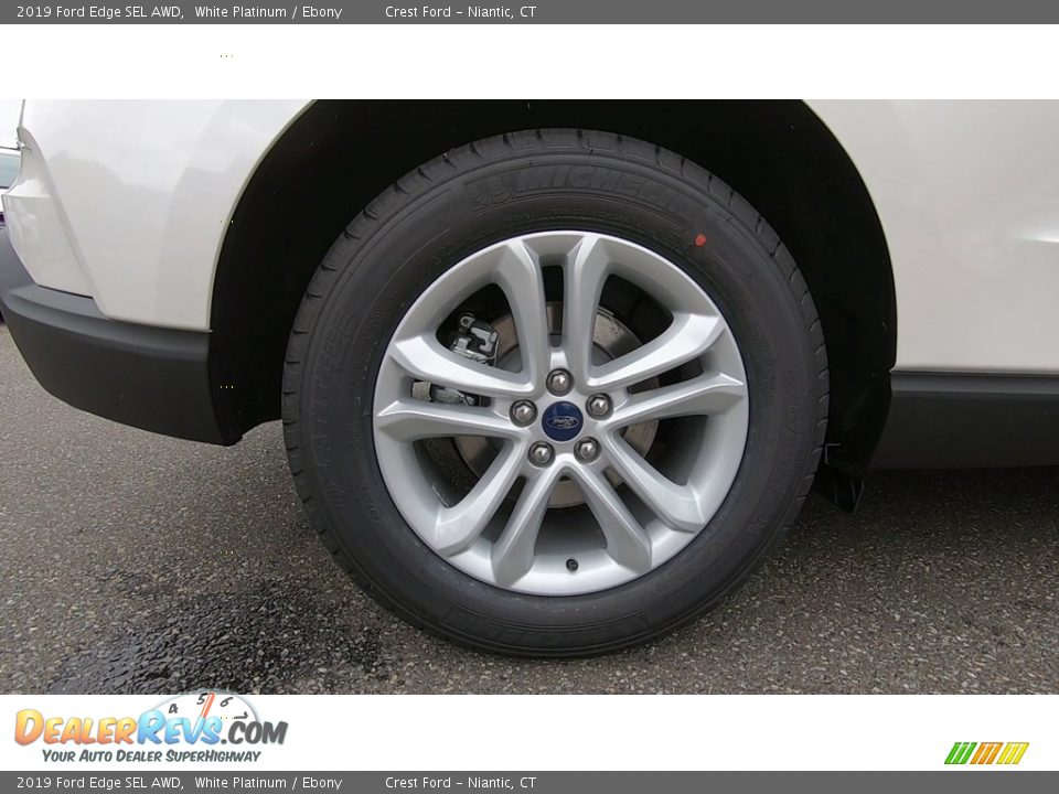 2019 Ford Edge SEL AWD White Platinum / Ebony Photo #23