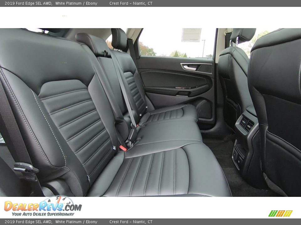 2019 Ford Edge SEL AWD White Platinum / Ebony Photo #24