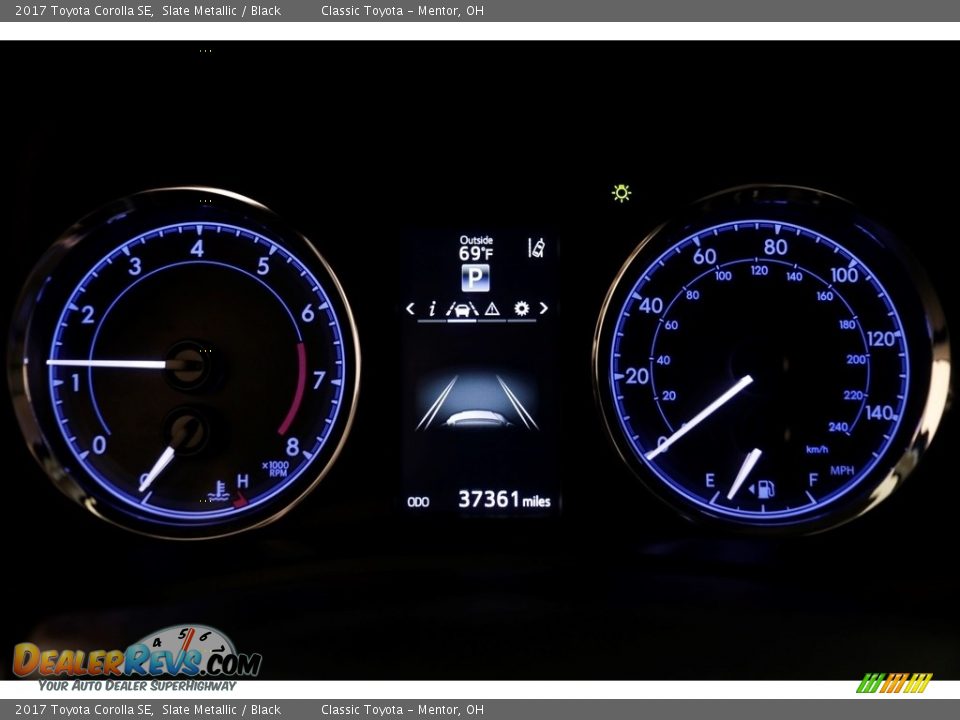 2017 Toyota Corolla SE Slate Metallic / Black Photo #7