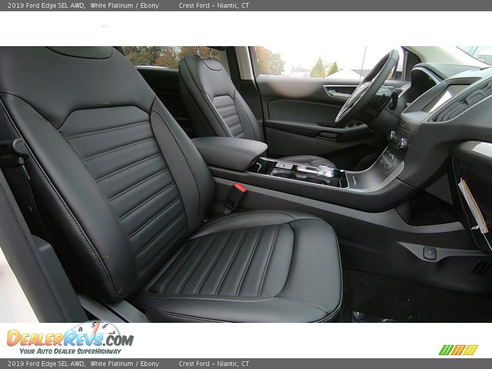 2019 Ford Edge SEL AWD White Platinum / Ebony Photo #25