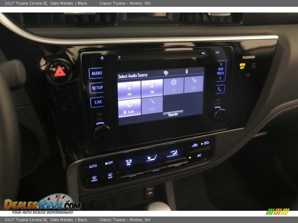 2017 Toyota Corolla SE Slate Metallic / Black Photo #8