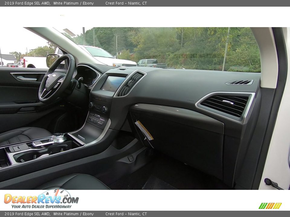 2019 Ford Edge SEL AWD White Platinum / Ebony Photo #26