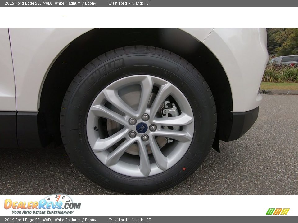 2019 Ford Edge SEL AWD White Platinum / Ebony Photo #27