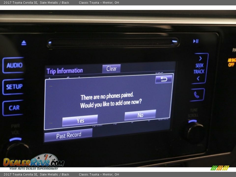 2017 Toyota Corolla SE Slate Metallic / Black Photo #10