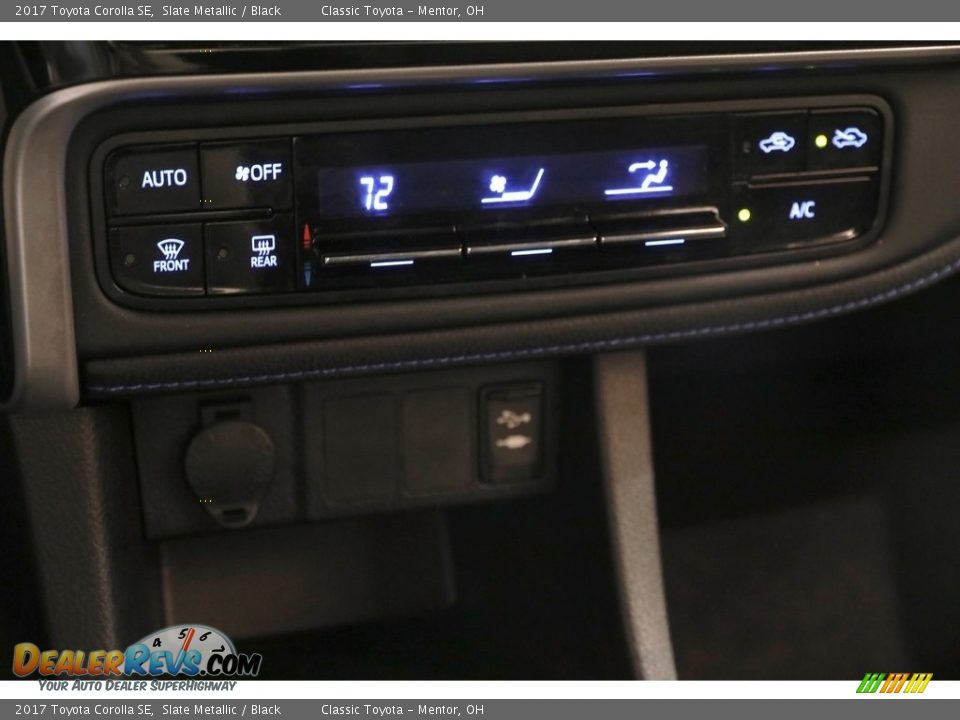 2017 Toyota Corolla SE Slate Metallic / Black Photo #11