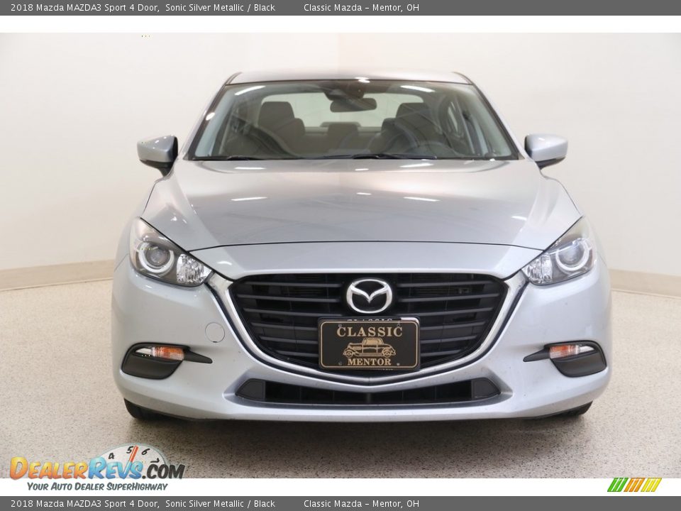 2018 Mazda MAZDA3 Sport 4 Door Sonic Silver Metallic / Black Photo #2