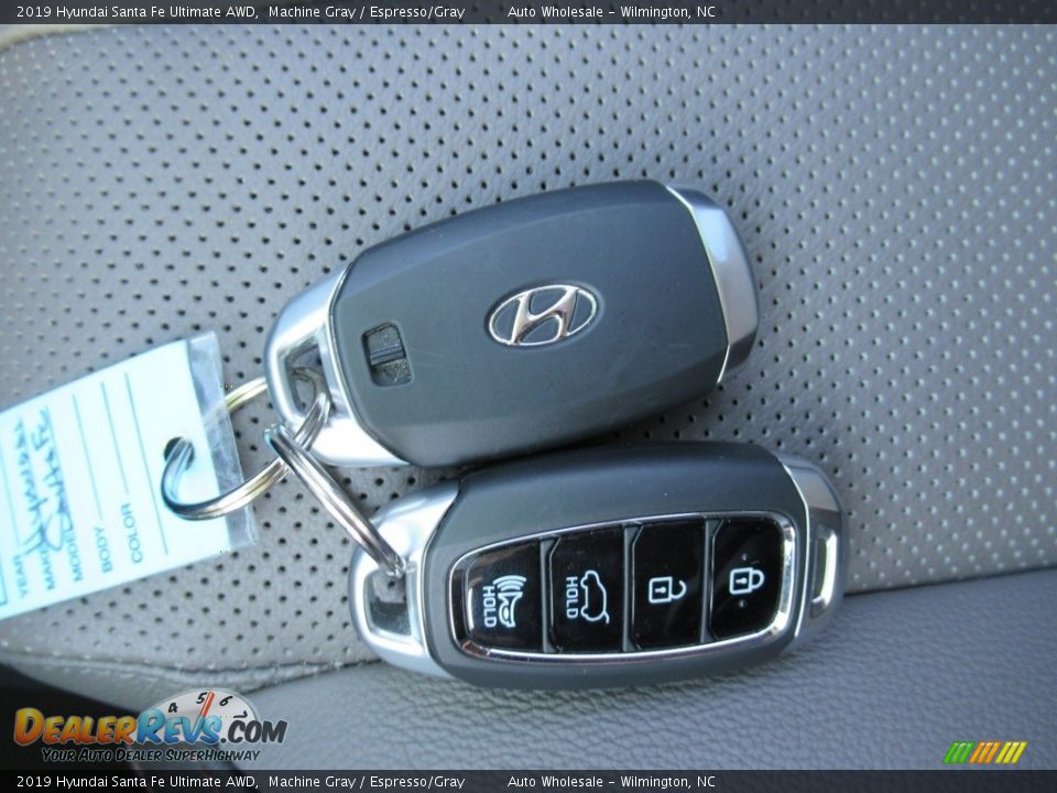 2019 Hyundai Santa Fe Ultimate AWD Machine Gray / Espresso/Gray Photo #20