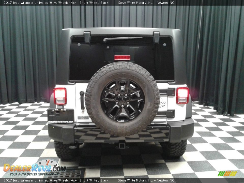 2017 Jeep Wrangler Unlimited Willys Wheeler 4x4 Bright White / Black Photo #7