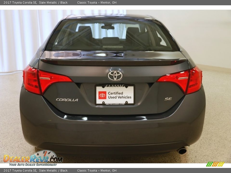 2017 Toyota Corolla SE Slate Metallic / Black Photo #16