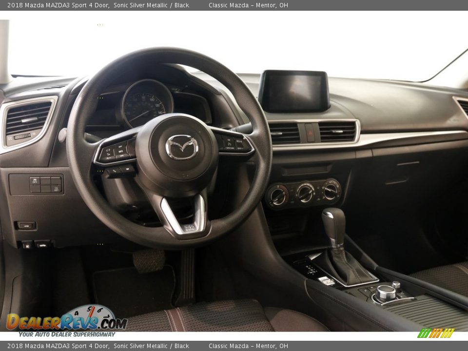 2018 Mazda MAZDA3 Sport 4 Door Sonic Silver Metallic / Black Photo #6