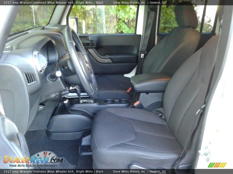 2017 Jeep Wrangler Unlimited Willys Wheeler 4x4 Bright White / Black Photo #10