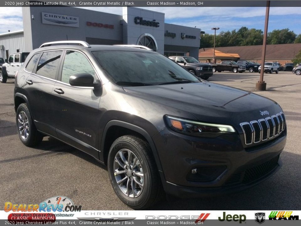 2020 Jeep Cherokee Latitude Plus 4x4 Granite Crystal Metallic / Black Photo #1